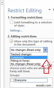 Cách đặt Giới hạn Chỉnh sửa trong Microsoft Word 