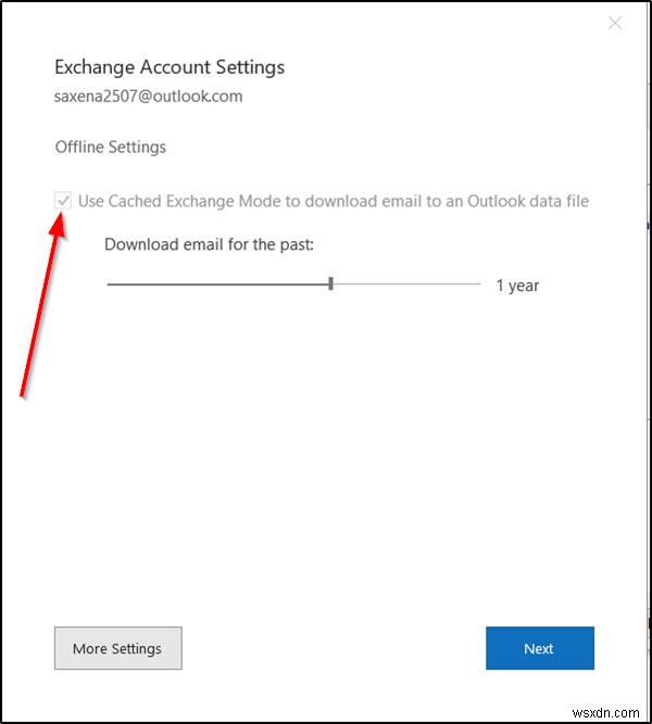 Cách thay đổi số lượng email để giữ ngoại tuyến trong Outlook 