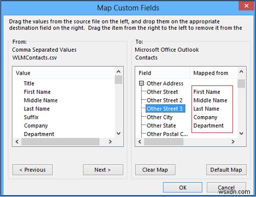 Cách nhập Danh bạ từ Ứng dụng Mọi người sang Microsoft Outlook 