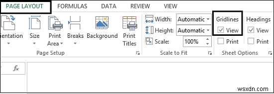 Cách ẩn Gridlines trong Microsoft Excel 