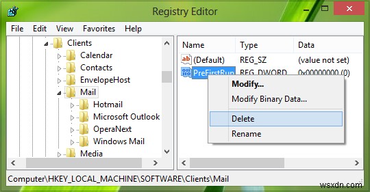 Không có chương trình email nào được liên kết để thực hiện lỗi hành động được yêu cầu trong Outlook 