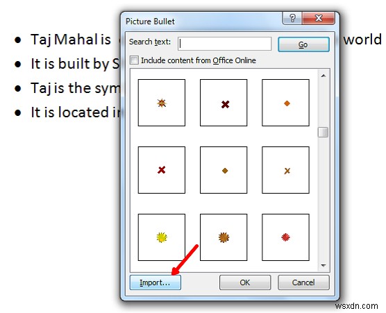 Cách sử dụng Ảnh làm Dấu đầu dòng trong Microsoft Word