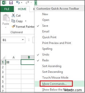 Cách thêm Máy tính Windows vào Thanh công cụ Truy nhập Nhanh của Excel 