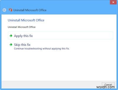 Xóa hoặc gỡ cài đặt Microsoft Office hoặc Office 365 bằng Công cụ gỡ cài đặt Microsoft Office 