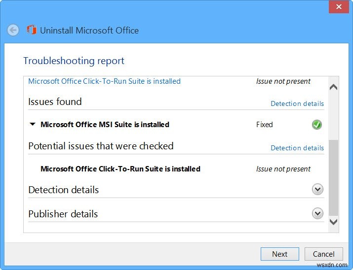 Xóa hoặc gỡ cài đặt Microsoft Office hoặc Office 365 bằng Công cụ gỡ cài đặt Microsoft Office 