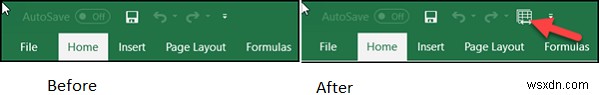Thêm các nút Sổ làm việc được Chia sẻ vào Thanh công cụ Truy nhập Nhanh trong Excel 
