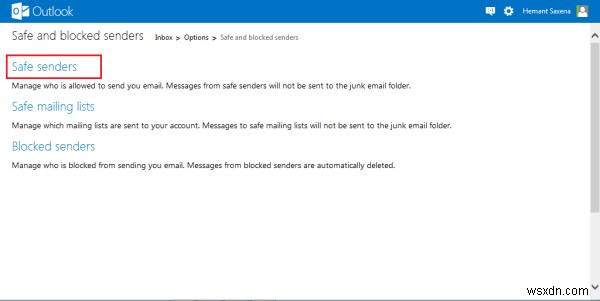 Cách chặn thư rác, thư rác và thư không mong muốn trong Outlook.com 