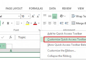 Tùy chỉnh Thanh công cụ truy nhập nhanh trong Excel để làm cho nó hoạt động cho bạn 