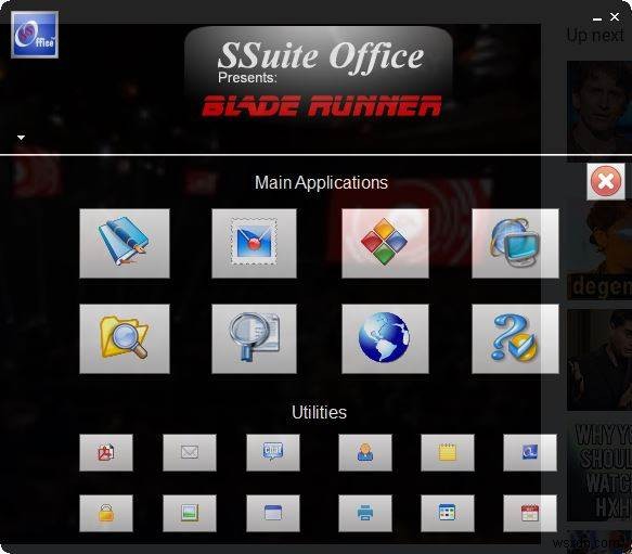 SSuite Blade Runner Portable Office Suite dành cho Windows 10 