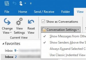 Cách sử dụng tính năng Chế độ xem hội thoại trong Microsoft Outlook 