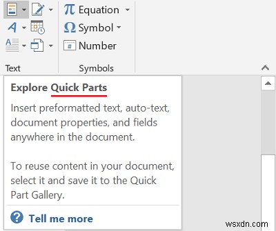 Cách sử dụng Phần nhanh để dán văn bản từ Microsoft Word sang Outlook 