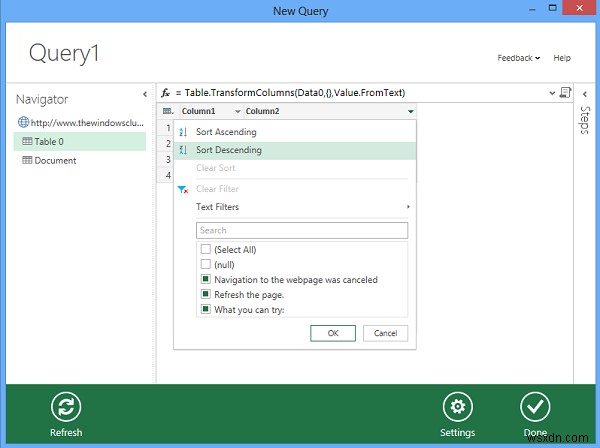 Microsoft Power Query cho Excel giúp khám phá dữ liệu 