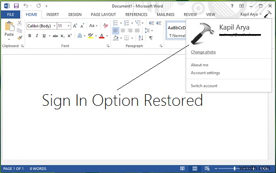 Tính năng đăng nhập bị tắt trong Microsoft Office? Đây là bản sửa lỗi! 