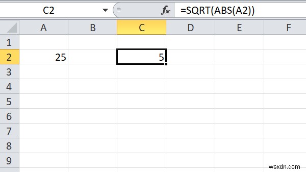 Cách tìm Căn bậc hai của một số trong Excel 