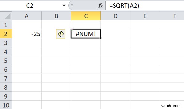 Cách tìm Căn bậc hai của một số trong Excel 