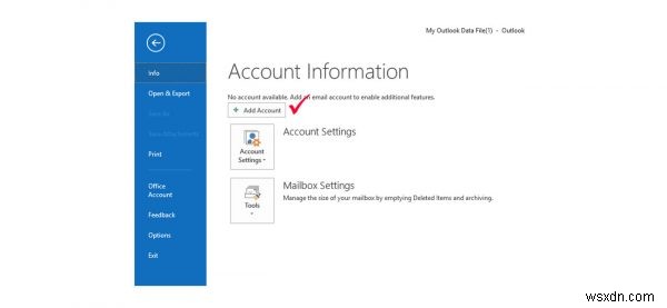 Thiết lập và định cấu hình Outlook để hoạt động với tài khoản email ngôn ngữ Ấn Độ 