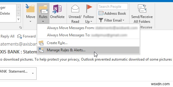 Cách xuất hoặc nhập quy tắc trong Microsoft Outlook 