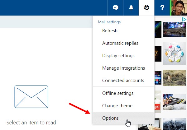 Cách tắt Xem trước liên kết trong Outlook Web 