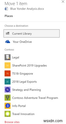 Cách di chuyển tệp giữa Office 365, SharePoint và OneDrive 