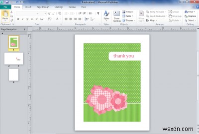 Cách thiết kế Thiệp trong Microsoft Publisher 