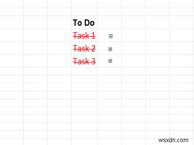 Cách tạo và thêm Danh sách kiểm tra trong Excel 