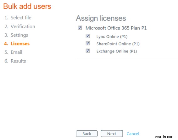 Cách thêm nhiều người dùng với tính năng nhập hàng loạt trong Office 365 