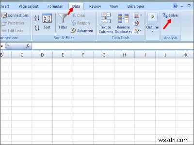 Cách giải các phương trình trong Excel bằng Trình bổ trợ giải 