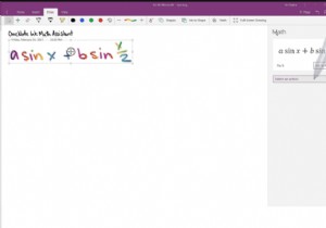 Cách vẽ biểu đồ một phương trình trong OneNote cho Windows 10 