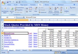 Cách nhận Báo giá cổ phiếu trong Excel 