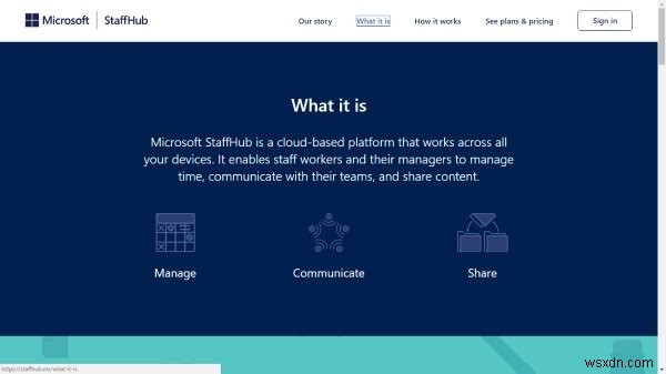 Microsoft StaffHub cho phép bạn quản lý, giao tiếp và chia sẻ nội dung 