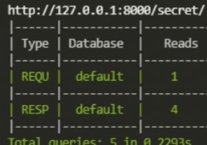 Số lượng truy vấn Django trong thiết bị đầu cuối để gỡ lỗi 
