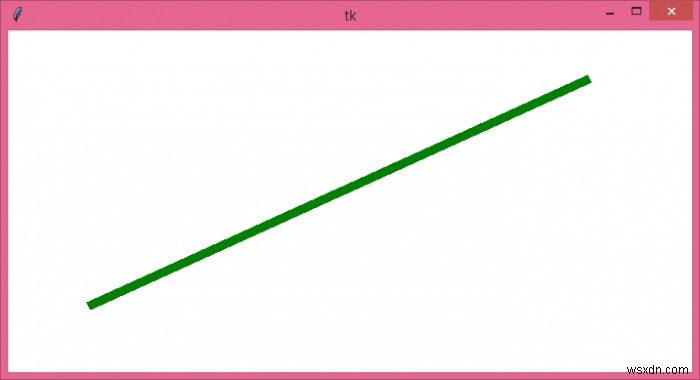 Vẽ đường thẳng giữa hai lần nhấp chuột bằng tkinter 