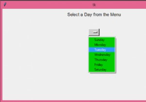 Làm cách nào để thay đổi màu nền menu của tiện ích Tkinter s OptionMenu? 