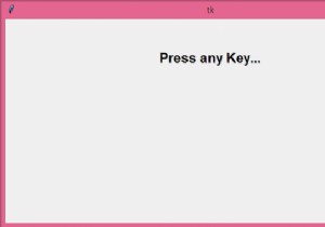 Sự kiện nhấn phím TkInter, keyrelease 