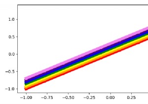 Làm thế nào để vẽ một đường nhiều màu, giống như cầu vồng bằng Matplotlib? 