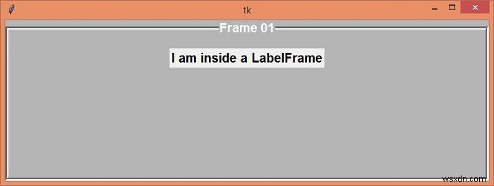 Đặt kiểu cho Labelframe bằng Python Tkinter 