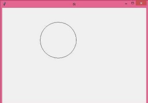 Vẽ một vòng tròn bằng Tkinter Python 