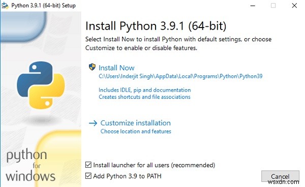 Làm thế nào để cài đặt Python trong Windows? 