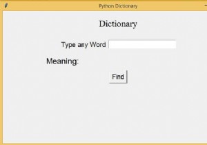 Từ điển Word sử dụng Python Tkinter 