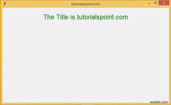 Làm thế nào để sử dụng Tkinter trong python để chỉnh sửa thanh tiêu đề? 