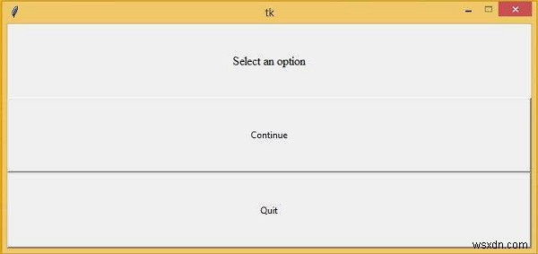 Làm thế nào để Đặt một Cửa sổ Tkinter với Kích thước Không đổi? 