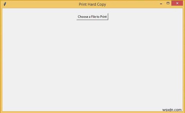 Làm thế nào để In Bản cứng bằng Tkinter? 
