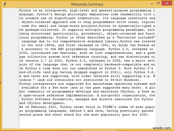 Làm thế nào để trích xuất dữ liệu Wikipedia bằng Python? 