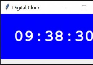 Python để tạo đồng hồ kỹ thuật số bằng Tkinter 