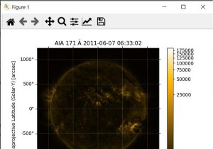 SunPy vẽ một hình ảnh mặt trời bằng Python 