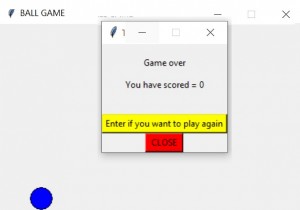 Trò chơi bắt bóng bằng Python 