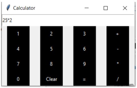 Máy tính GUI đơn giản sử dụng Tkinter trong Python 