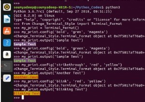 Văn bản được định dạng trong Linux Terminal bằng Python 