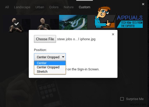 Cách tùy chỉnh nền màn hình của bạn trên Chromebook 