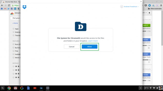 Cách thêm Dropbox hoặc OneDrive vào ứng dụng Tệp trên Chrome OS 